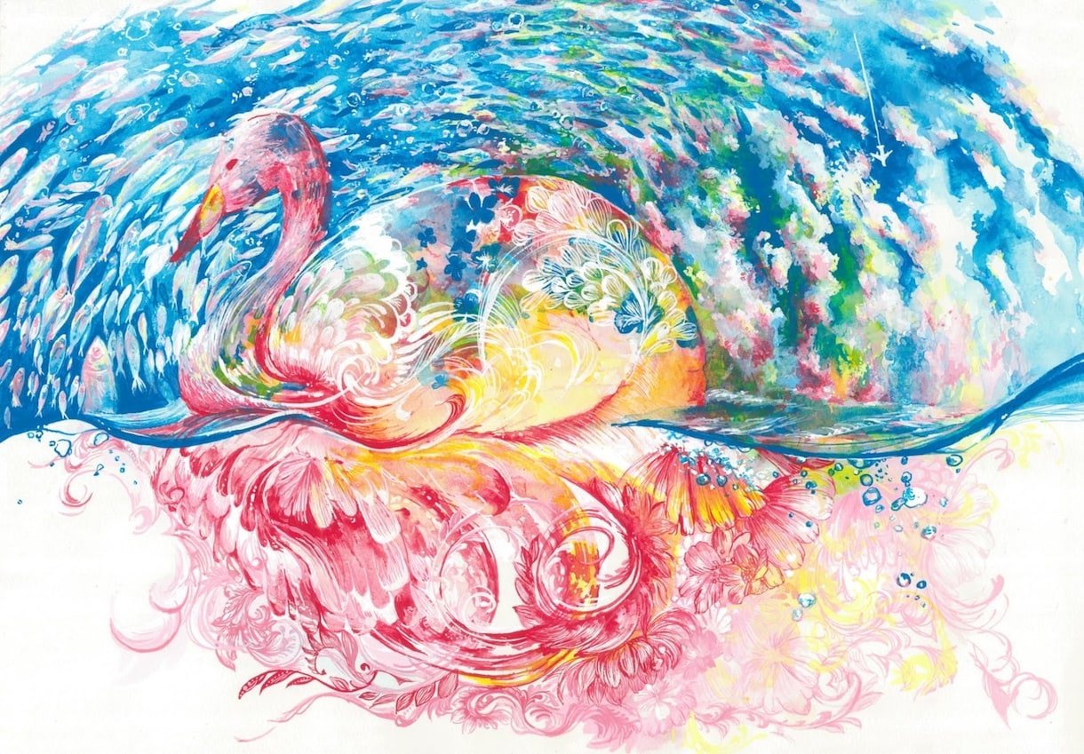 あなただけの美しいペン画、水彩画を描きます 誕生日プレゼント、年賀状、オリジナルＤＭなどに使えます！ イメージ5