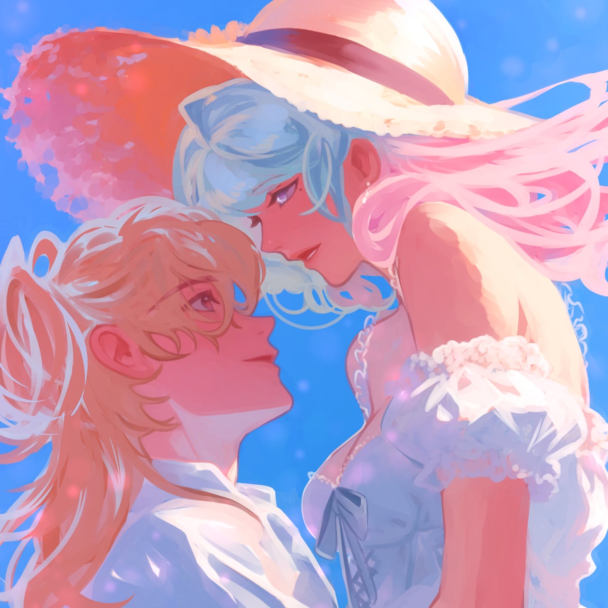 透明感のある可愛いイラスト描きます SNSアイコンや一枚絵など柔らかく丁寧に制作します！ イメージ3
