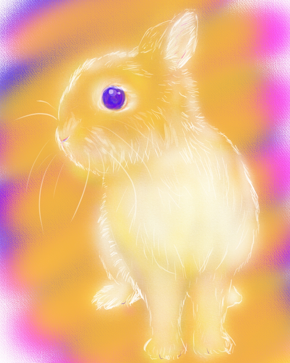 ペット・動物を三原色キャンバス風で描きます 三原色ならではの、素朴で鮮やかなふわっとした発色です。 イメージ3