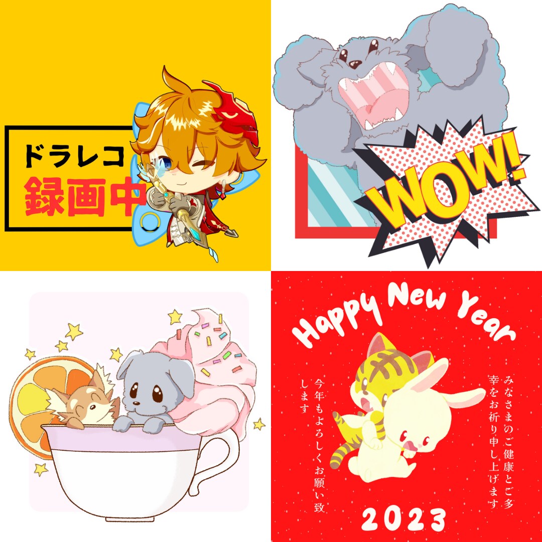 商用利用込み☆彡ディフォルメイラスト描きます イメージのキャラをかわいくてコミカルなちびキャラでお届け♪ イメージ4