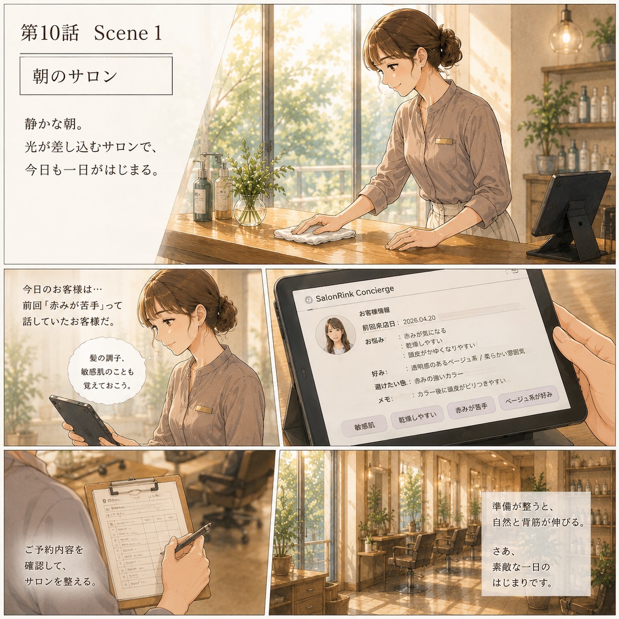 美容室サロンの予約と顧客管理を仕組み化します 予約のダブルブッキングとカルテ管理手間をゼロにLINEで完結 イメージ3