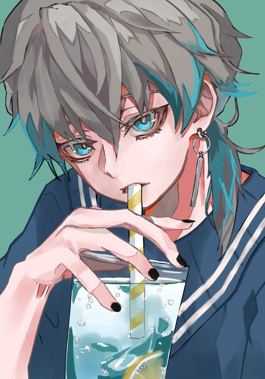 かっこいいアイコンやサムネイルイラストお描きします SNSアイコンや歌ってみた、1枚絵を厚塗りで描きます！ イメージ4