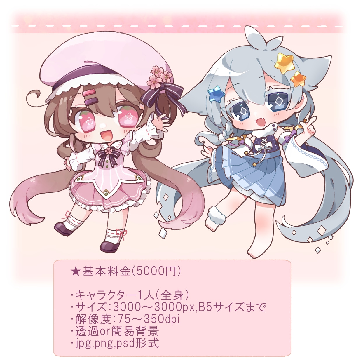 デフォルメイラストお描きします Xの告知やポスト、グッズなどにご利用いただけます！ イメージ2