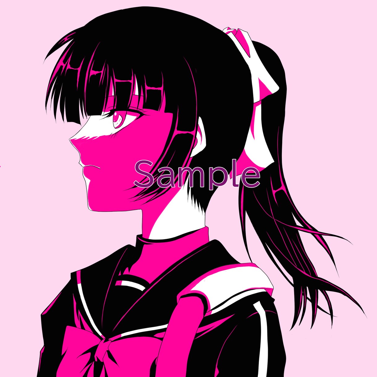 白黒＋一色＋背景色。シンプルなアイコンを描きます 線画のみも受け付けております。 イメージ6
