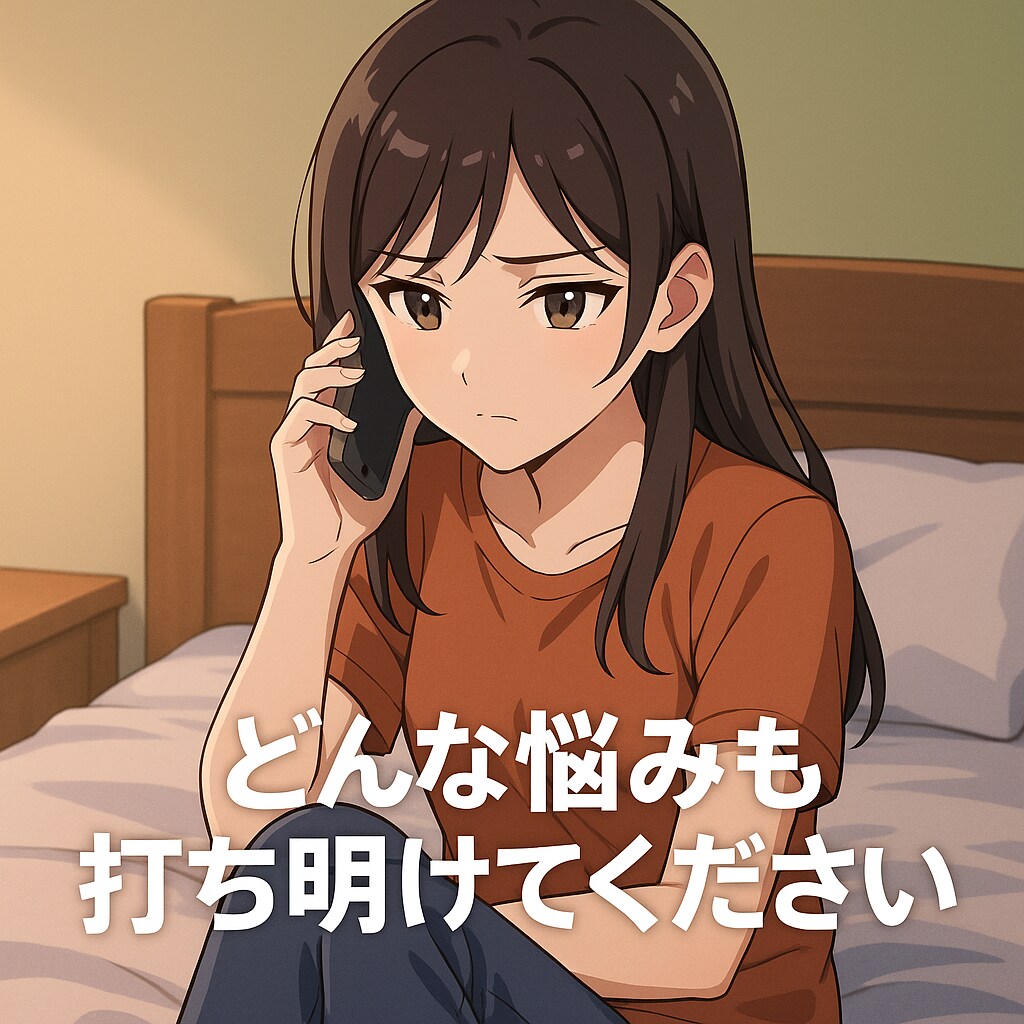 少しだけ、聞いてほしい気持ちに、今すぐ寄り添います 1分だけでも大歓迎。あなたのお話、ちゃんと受けとめます。 イメージ3