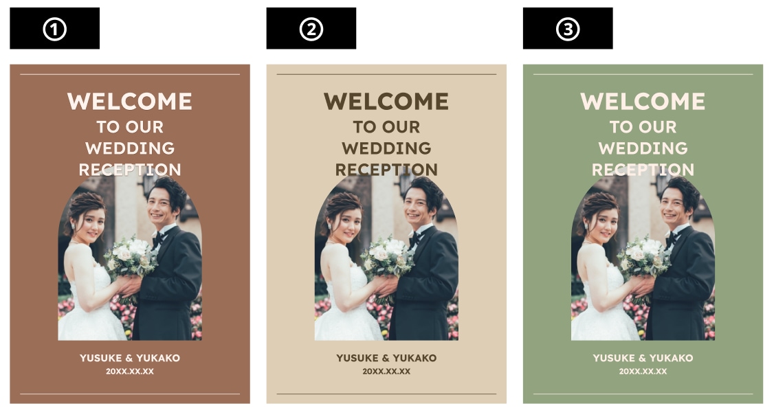 韓国デザイン風のウェルカムボードを作ります 急ぎで結婚式のウェルカムボードが必要な方へ イメージ5