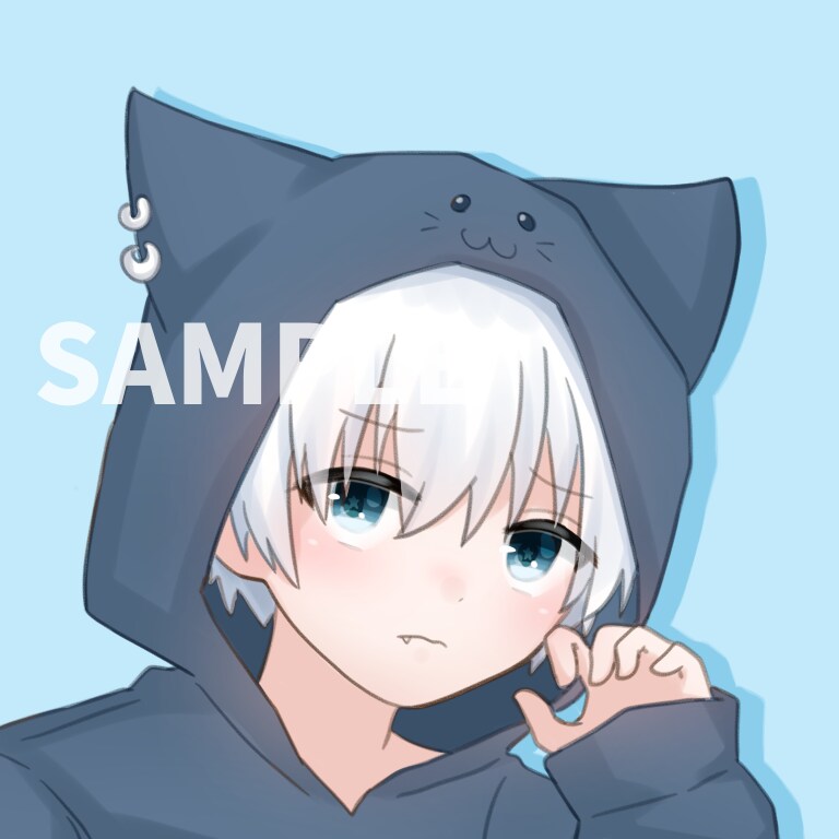 少しゆるめのイラストを描きます SNSのアイコンなどにご使用ください^^* イメージ1