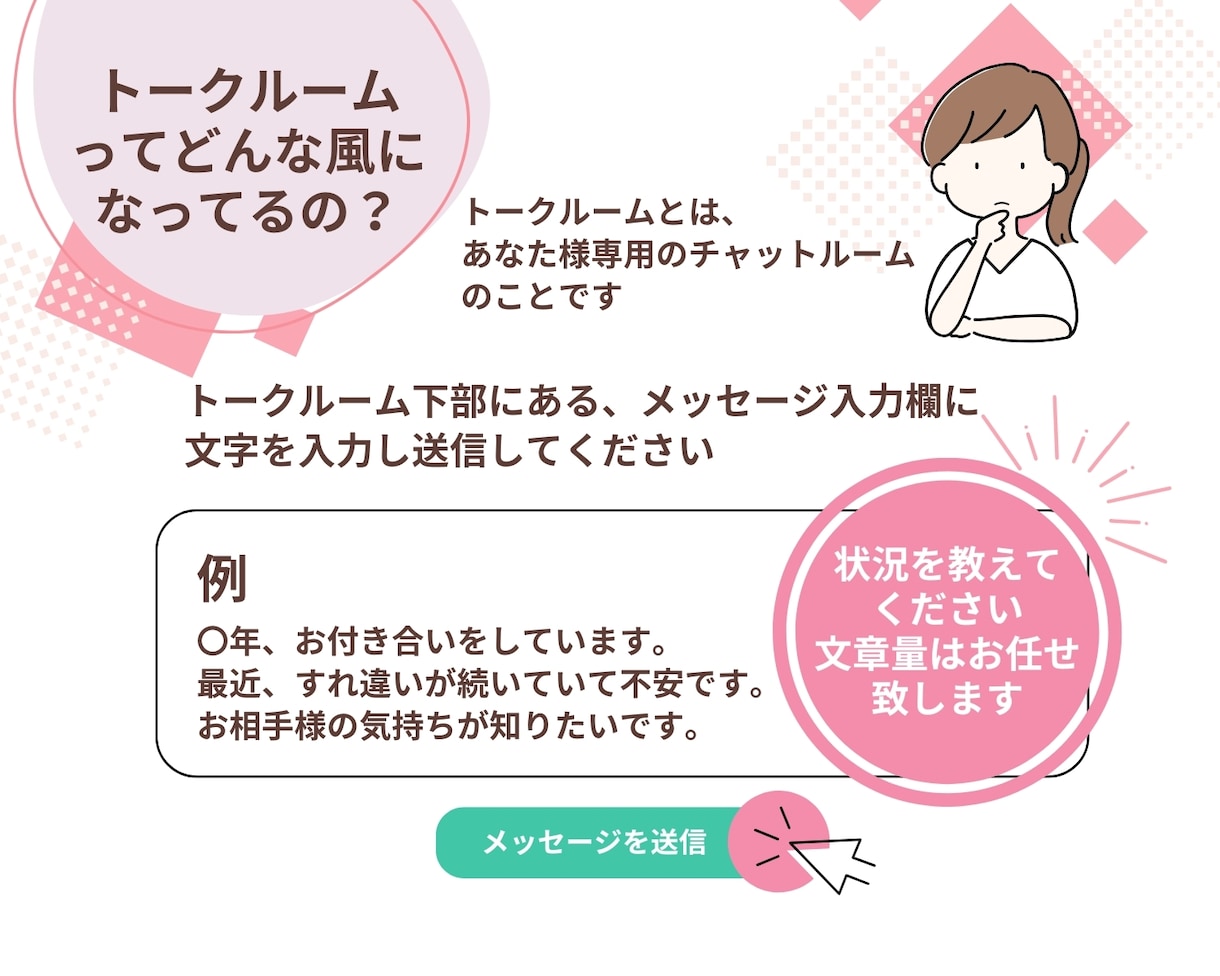 詳細一切不要でお相手様の現在のお気持ちを占います おふたりの現状から、あなた様がやるといいことをお伝えします イメージ7