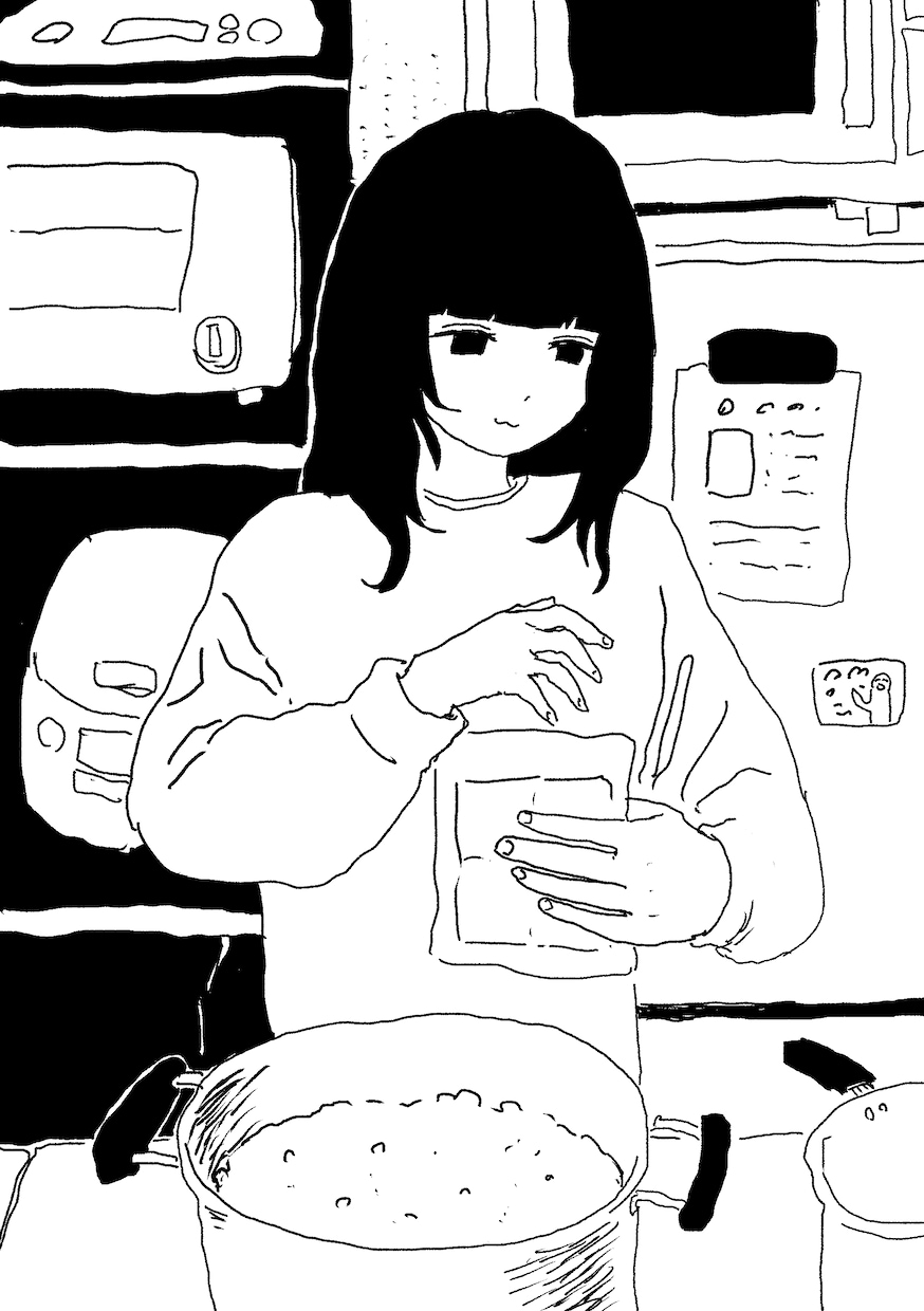 ゆるいモノクロイラスト描きます SNSアイコン・動画用・一枚絵・挿絵など ◎商用OK イメージ5