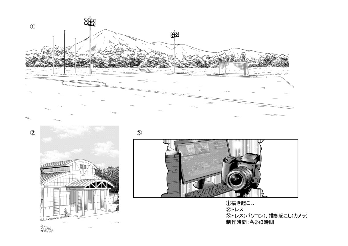 漫画用の背景、モブ、小道具など描きます 商用利用可能！商業誌、同人誌、個人制作などに是非！ イメージ3