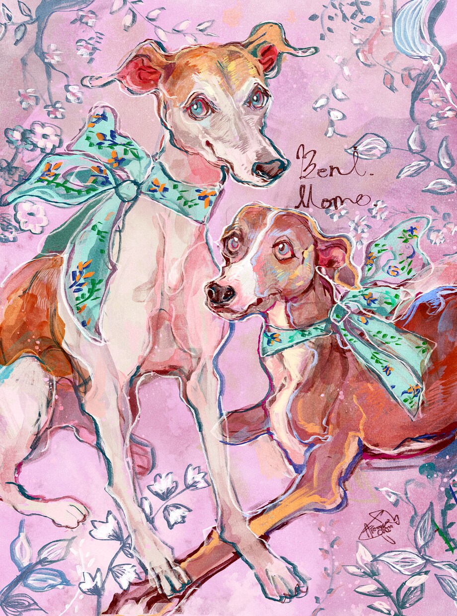 犬、猫、動物なんでもイラスト描きます /今そこに居る子の空気感/確かにそこに居た子の笑顔をお届け イメージ3