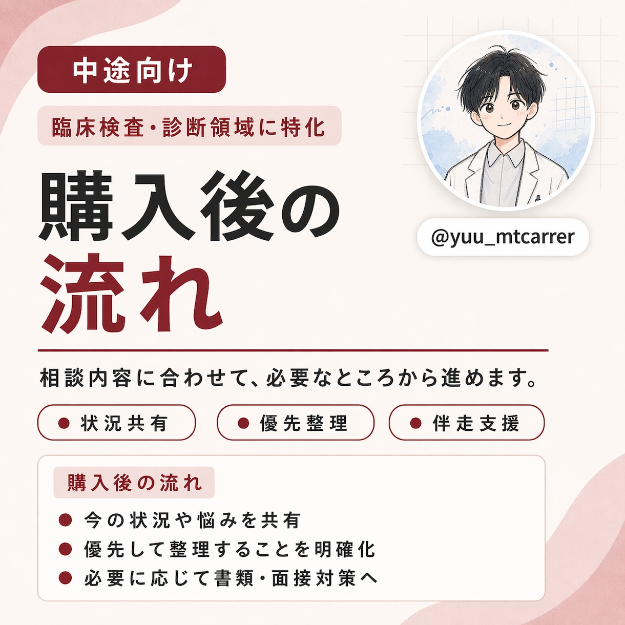 転職を臨床検査技師が支援します 臨床検査・診断領域に特化した転職相談 イメージ9