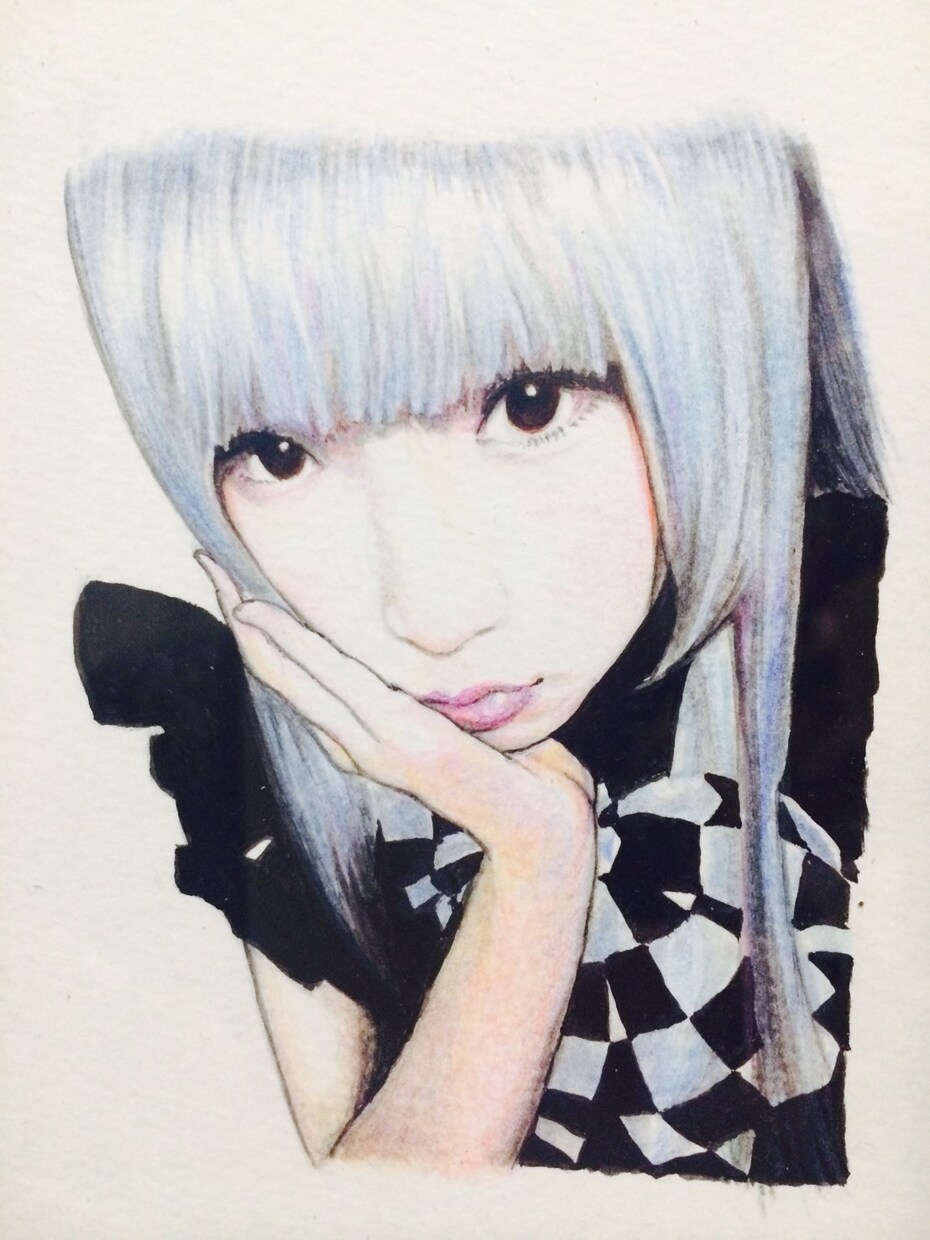 ペット画、人物画、描きます ！！ハガキサイズの絵になります。 イメージ2