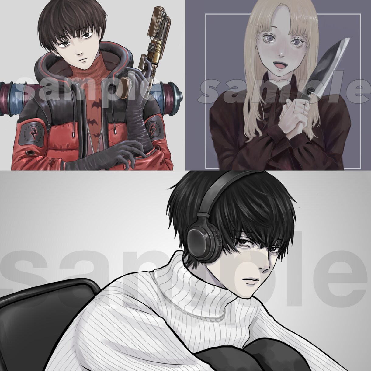 SNSなどで使えるアイコンイラスト作成します ヘッダー、似顔絵、キャス画も対応可〇 イメージ5