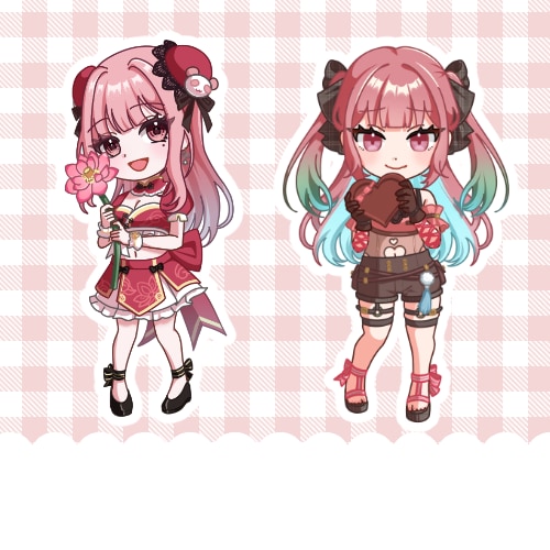 等身が選べる！かわいいミニキャライラスト描きます 可愛いグッズ制作や商用利用可能です♪ イメージ8