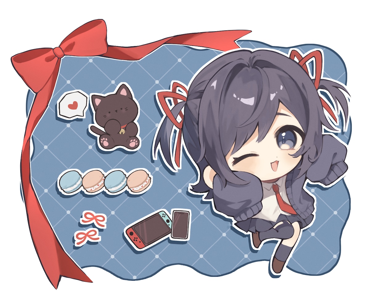 可愛いミニキャライラスト描きます 厚塗りでゆるかわな雰囲気に仕上げます！ イメージ3
