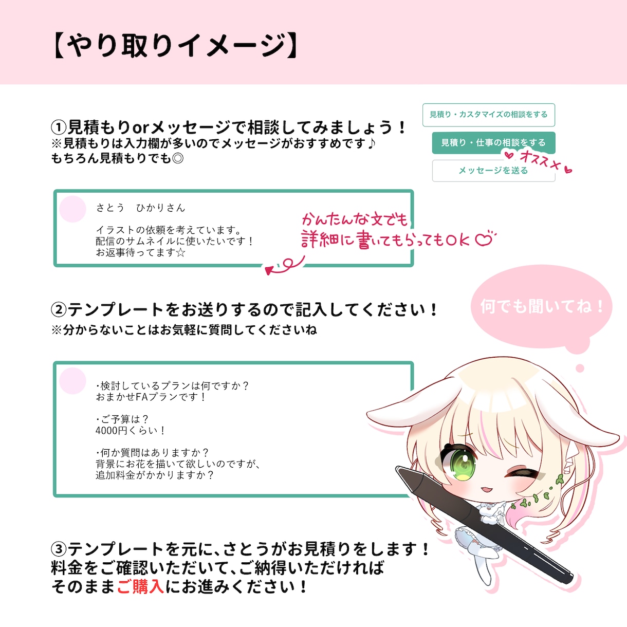 IRIAMやTRPG用の立ち絵を制作いたします 細かいヒアリングで丁寧に寄り添います！ イメージ2