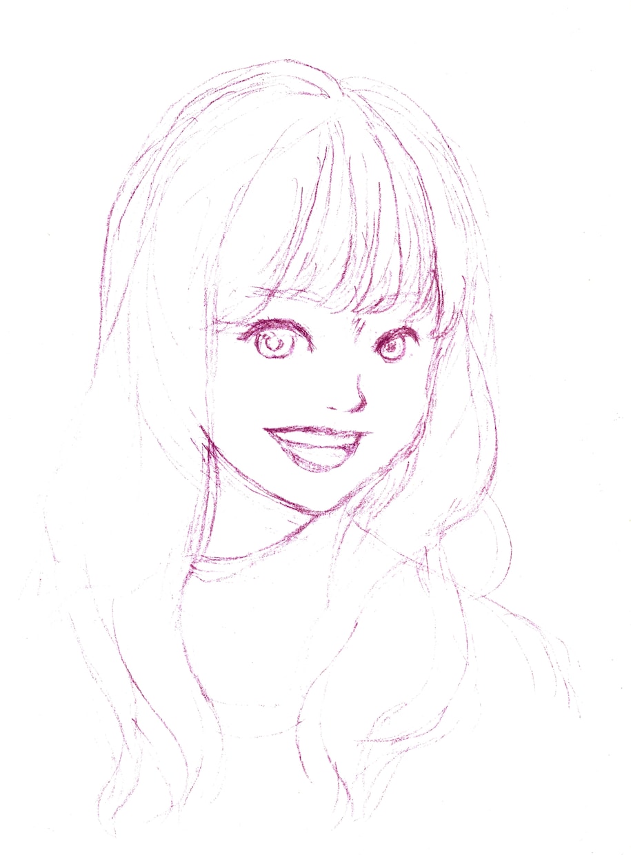 アナログ似顔絵をお描きします 透明水彩と色鉛筆で温かみのある雰囲気に仕上げます イメージ4