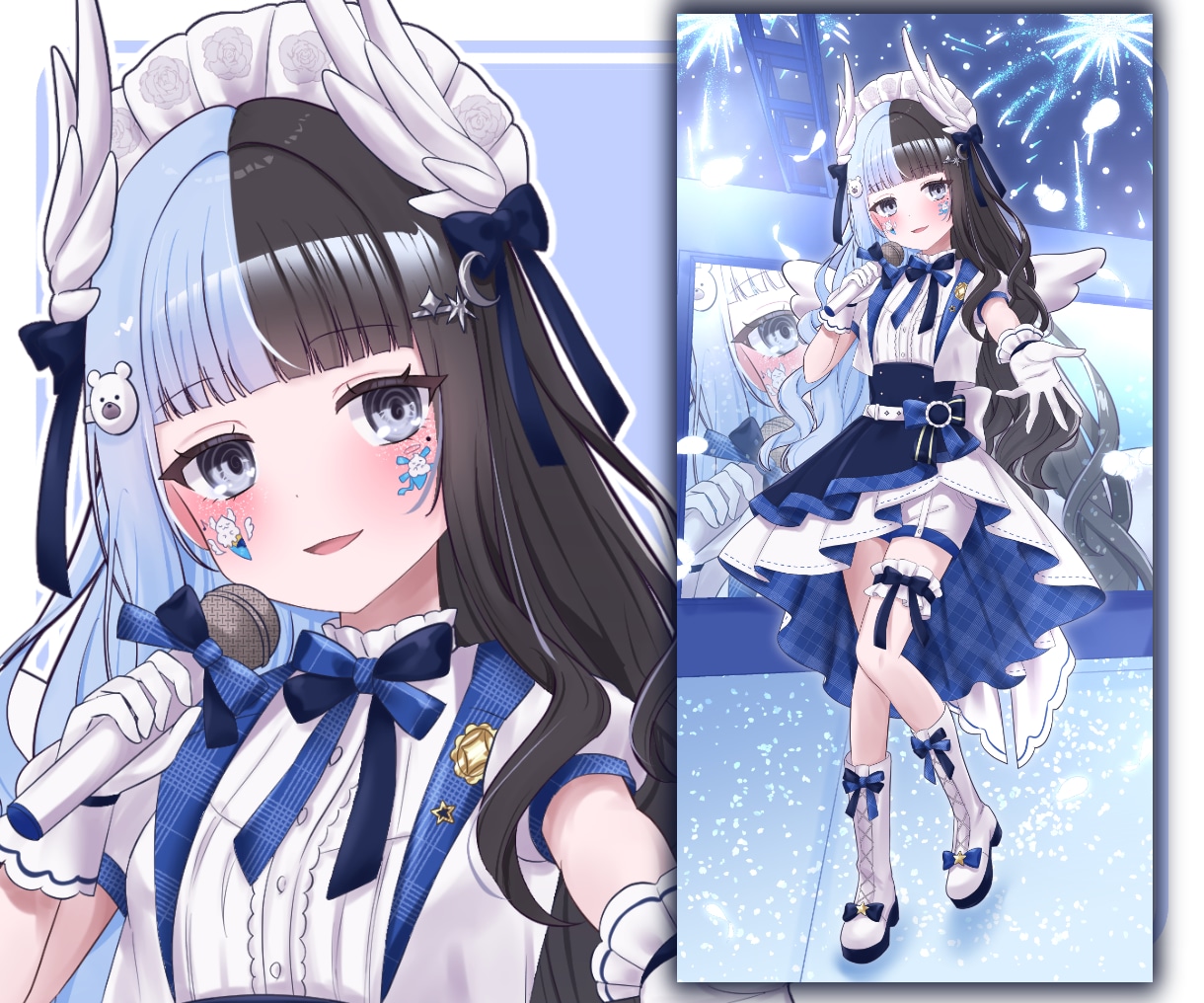 IRIAM◎可愛い全身立ち絵・ちびキャラ描きます 配信経験者が、デビュー・サムネ・グッズまで使いやすく制作♡ イメージ2