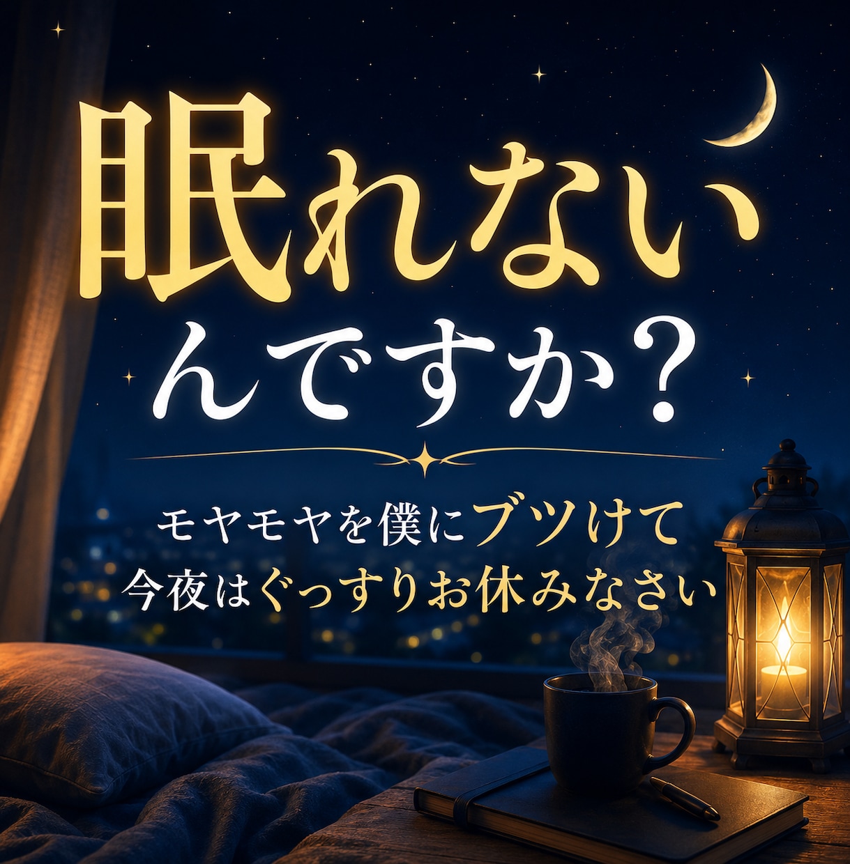 あなたの悩みを解消し、今夜の安眠のお手伝いをします 今日のモヤモヤは今日のうちに。気持ちのよい朝をあなたに♪ イメージ1