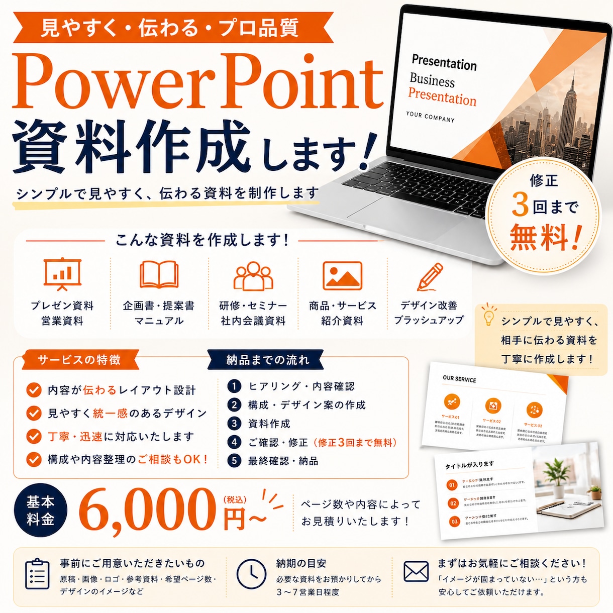 他と差がつくパワポ資料作成します 見やすく・伝わりやすい資料を作成します！ イメージ1