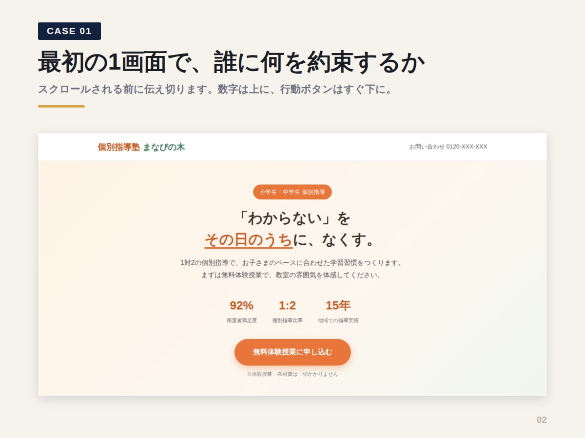 スマホで読まれるLP・ホームページを作ります 構成の設計から。HTML一式でお渡しします イメージ3