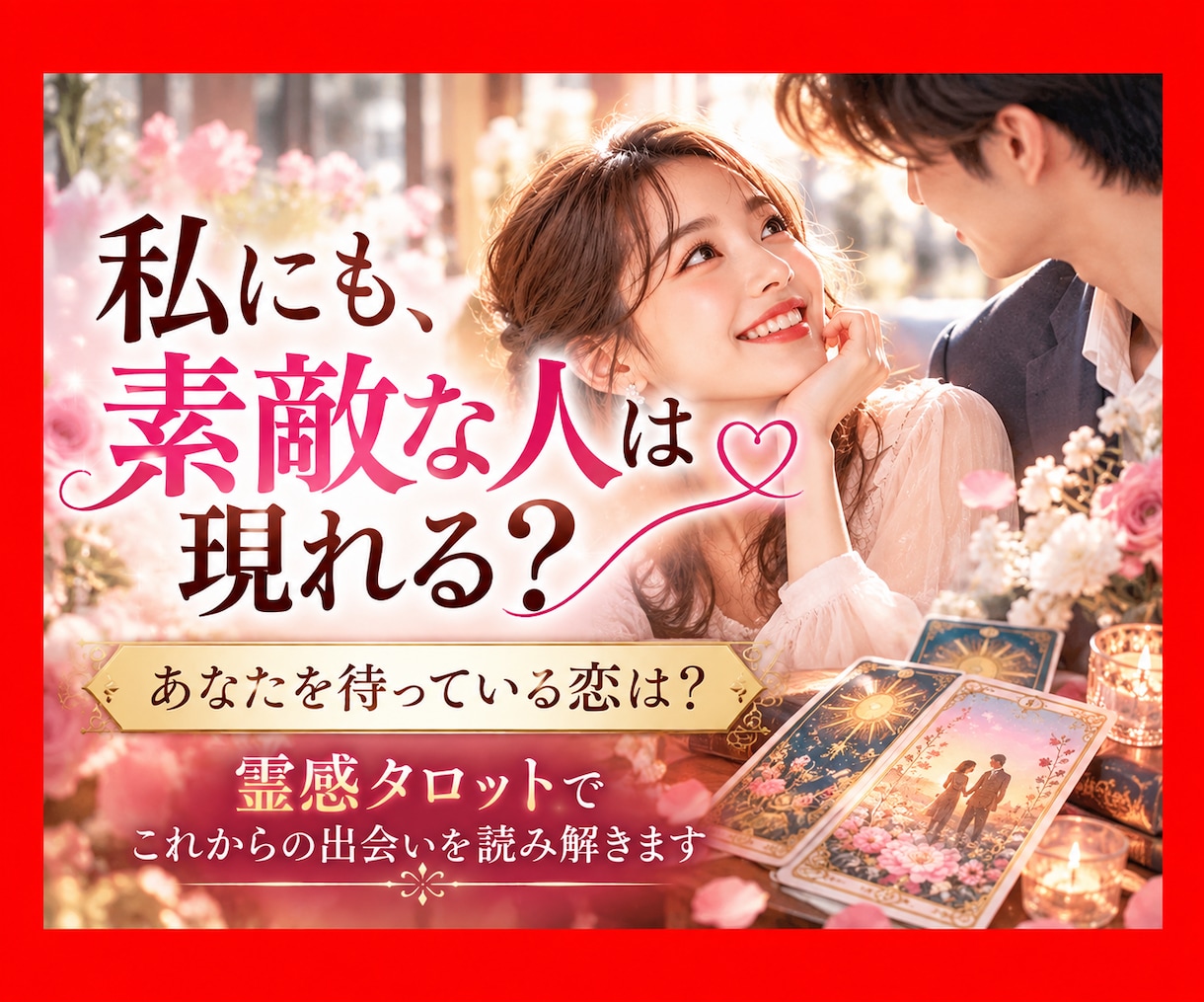 なかなか出会えない…次の恋を霊感タロットで占います あなたを待っている恋は？これからの流れを読み解きます イメージ1