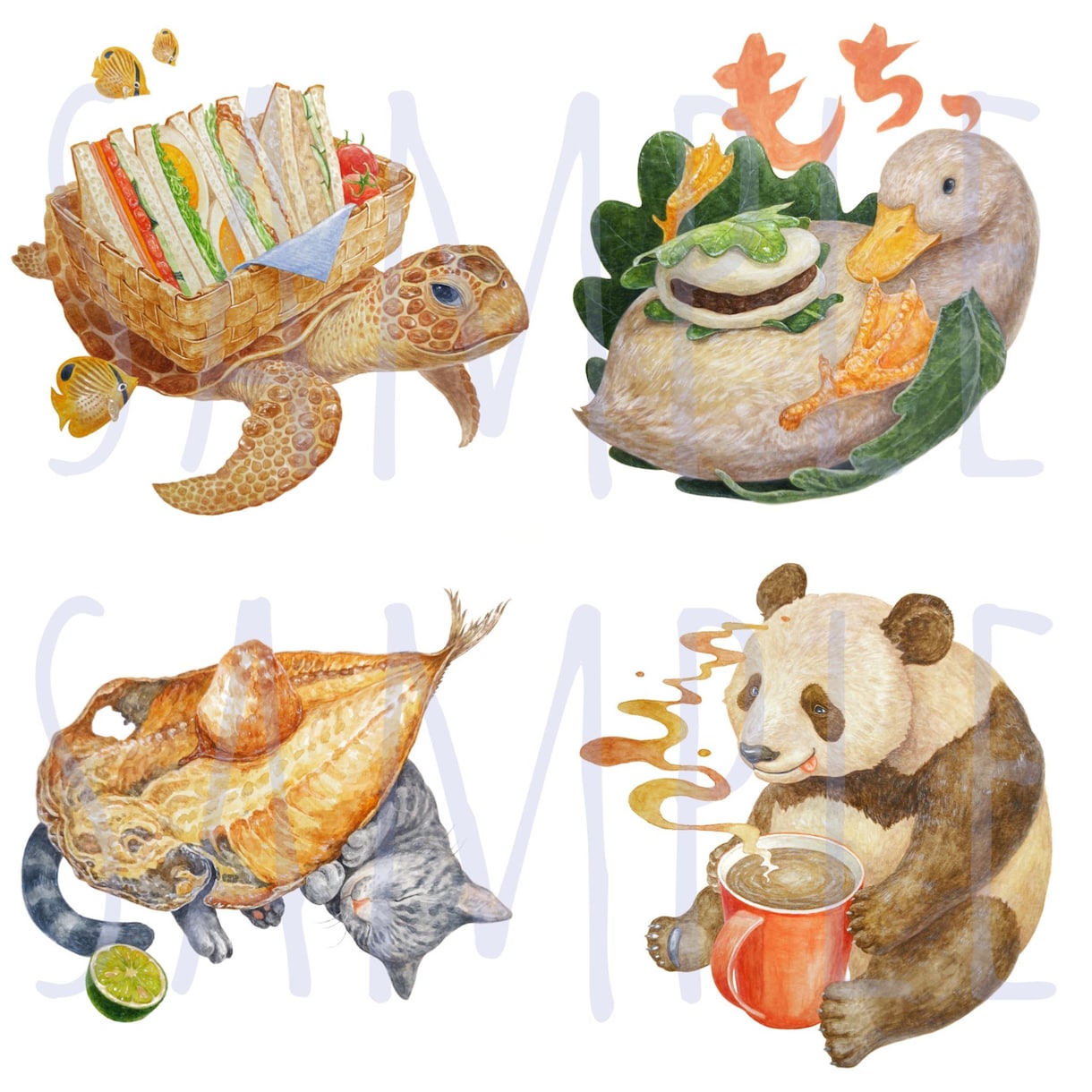 個性的！動物イラスト制作致します アイコン・グッズ制作・年賀状・プレゼント用などに イメージ7