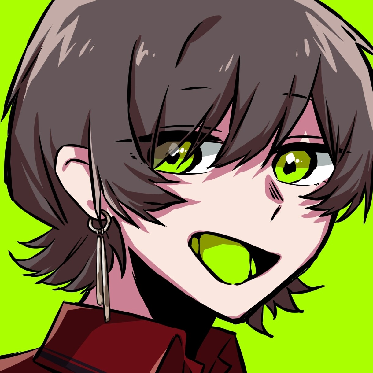 パッと目を惹くアイコン描きます 男女どちらも可能！顔アップで目立つアイコンをお探しの方へ。 イメージ1