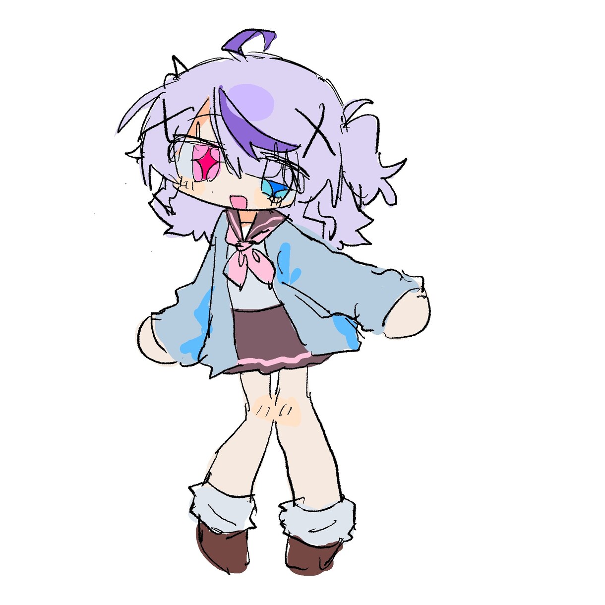 SDキャラクター可愛く描きます 可愛いモチモチなデフォルメキャラクター イメージ1