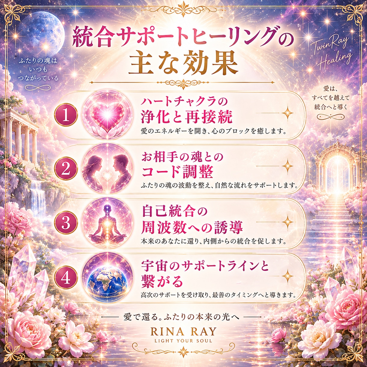 ツインレイ統合に向けたサポート＆ヒーリングします サイレント期間の不安を癒し、統合へと導きます イメージ3