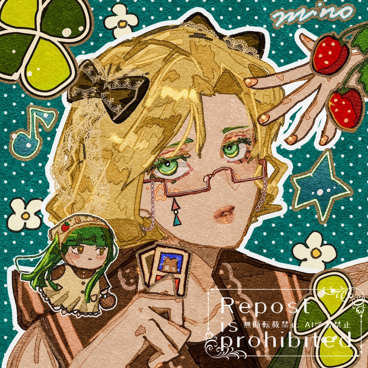 お洒落なSNSアイコンを描きます アンニュイかつ可愛い、かっこいいキャラを描きます。 イメージ2