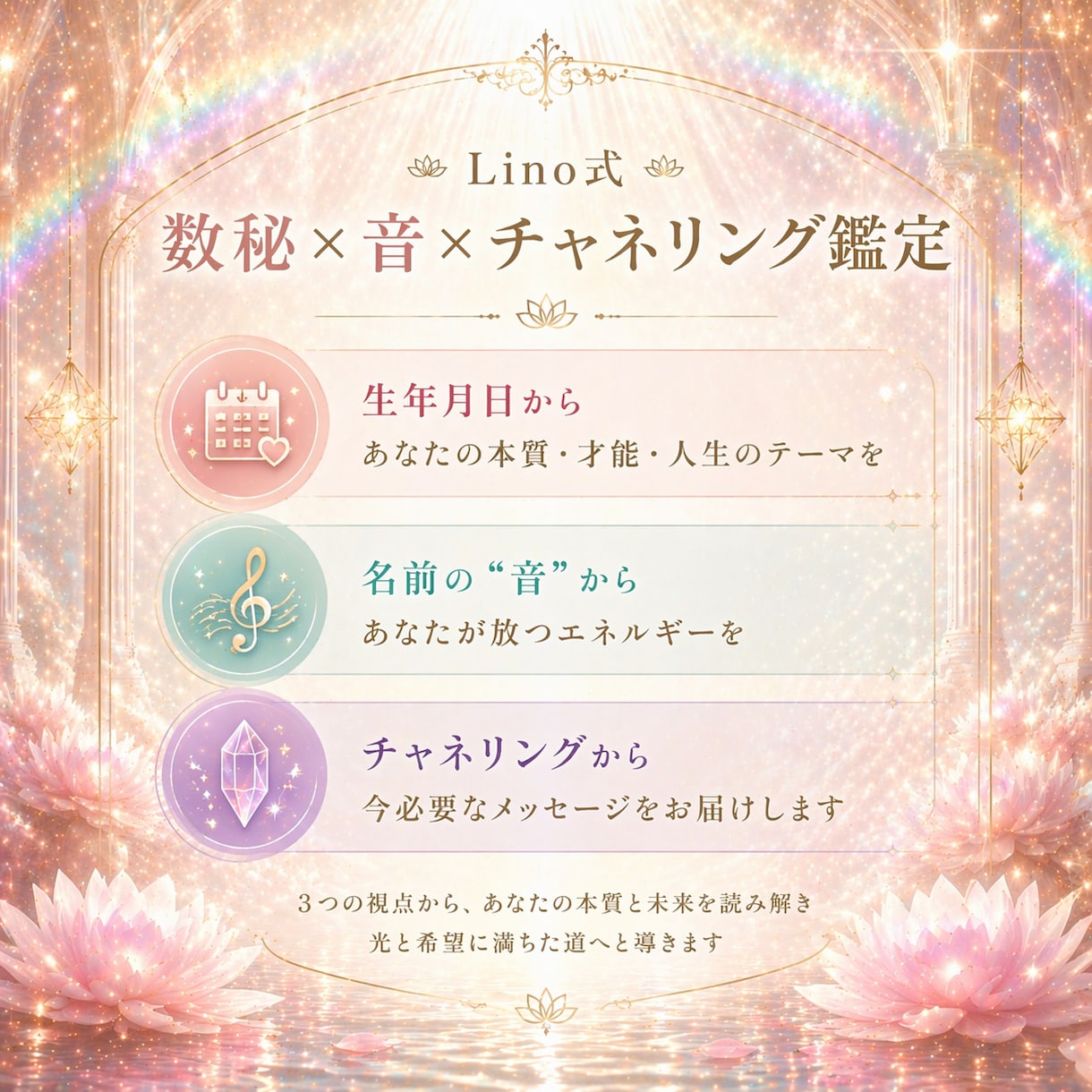 繰り返す悩みの本質を数秘と音で読み解きます やさしさの奥にある、本当のあなたへ。 イメージ3