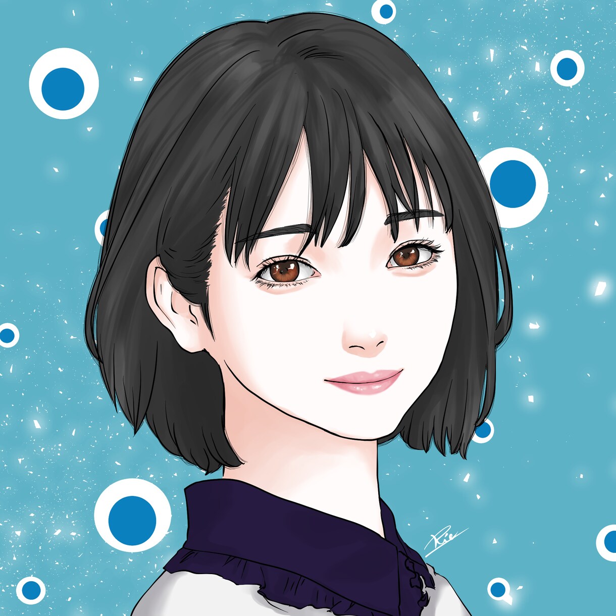 リアル似顔絵描きます 名刺やアイコンに使える似顔です♪ イメージ6