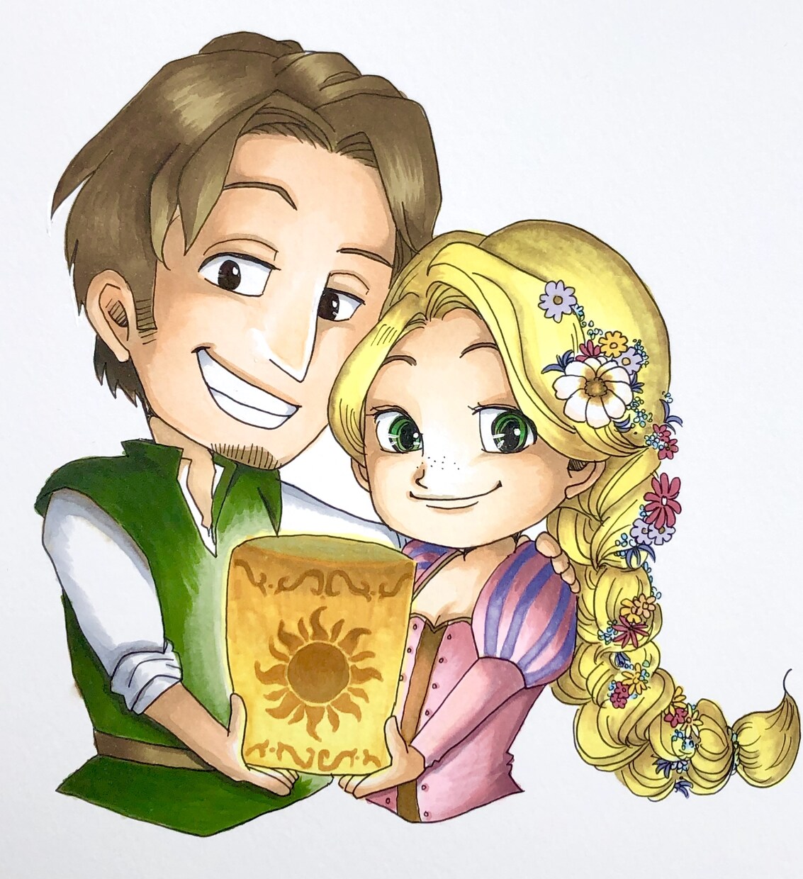 手描きで鮮やかな色紙描きます ポップで優しい色合いの似顔絵の色紙をプレゼントしませんか？ イメージ6