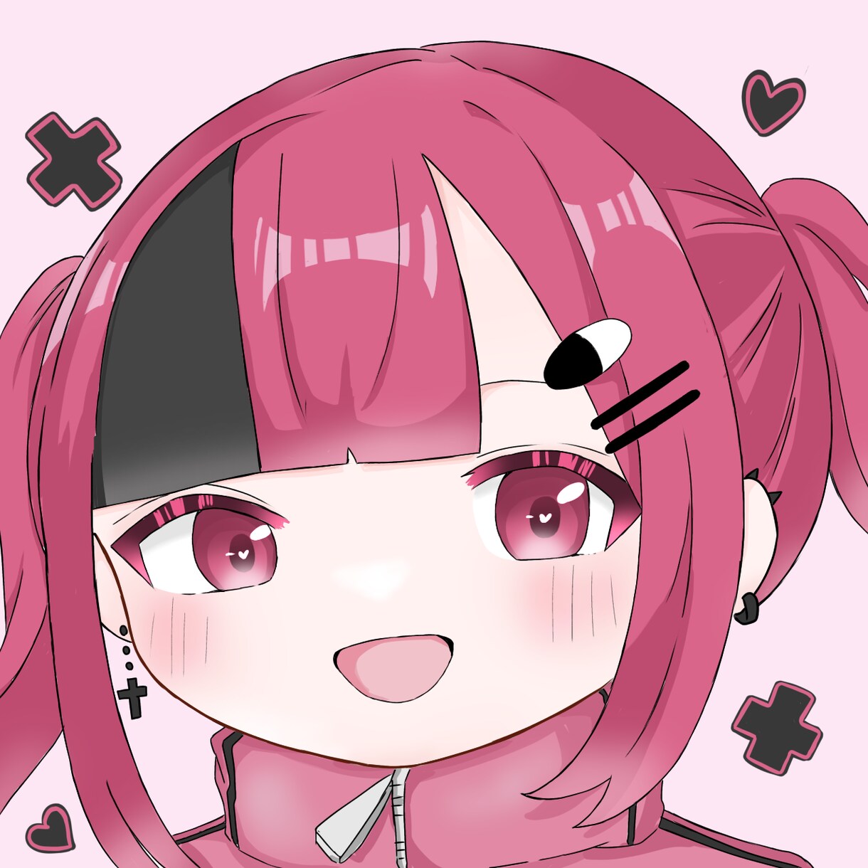 SNS用のアイコン、ヘッダー、一枚絵、お描きします ！直し無制限！ご希望のイラストになるまでお直し致します！ イメージ1