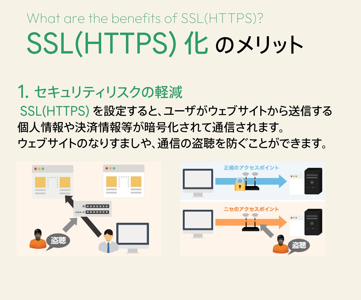 ウェブサイトのSSL(HTTPS)設定代行します SSL(HTTPS) 化に必要な設定を代行させていただきます イメージ4
