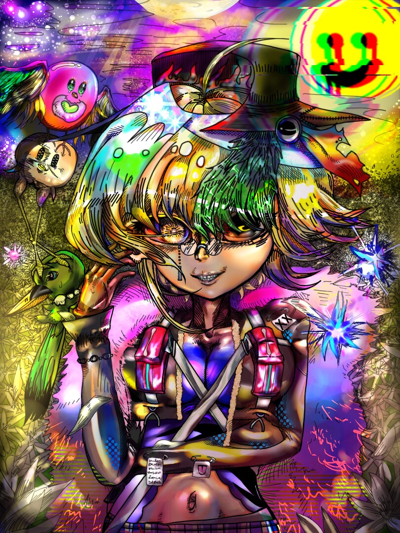 立ち絵、ミニキャラ、1枚絵描きます 線のかき込みが多いので1ヶ月はかかるかと思います! イメージ7
