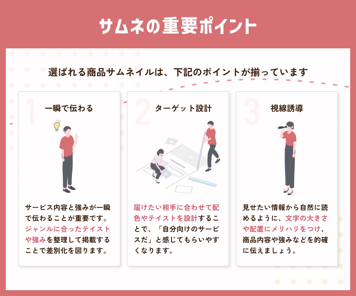 選ばれるココナラサムネイル制作します ただ目立つだけじゃない、選ぶ理由が伝わるサムネを制作◎ イメージ3