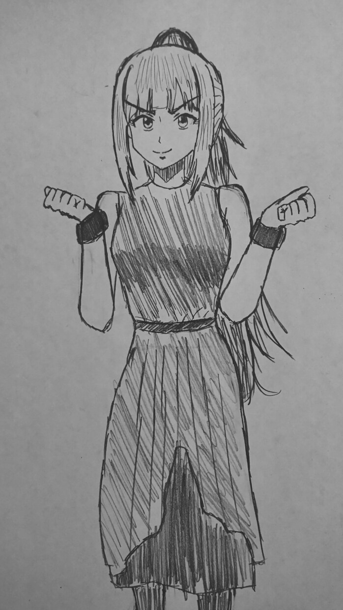 手描きのオリジナルのキャラクター描きます ペン入れの色付きや鉛筆で描いたもの、バストカット全身など イメージ4