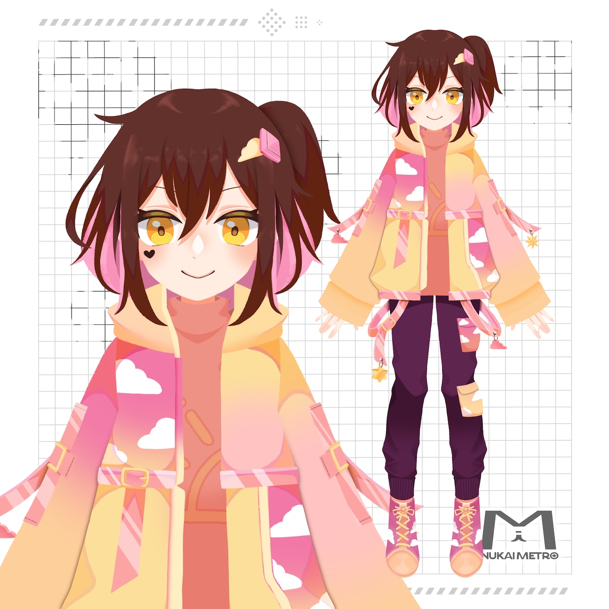 商用利用可！Live2Dパーツ分けイラスト描きます 納品後のモデリングまでしっかりサポート！ イメージ1