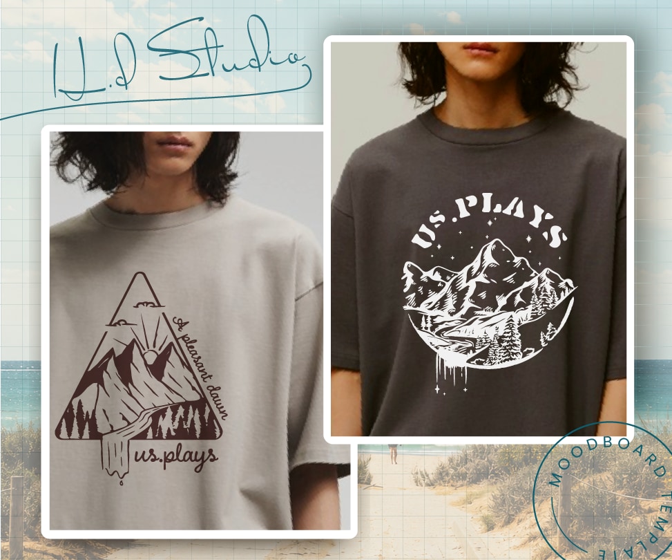 雰囲気のあるおしゃれなTシャツ・ロゴを作成します プロのアパレルデザイナーが際限なくオシャレにデザインします。 イメージ5