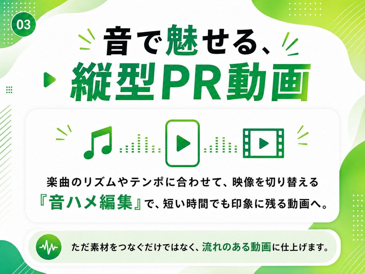 元MV制作者が音ハメ特化の縦型動画を制作します 埋もれる動画をテンポよく！音で魅せる縦型動画に イメージ3