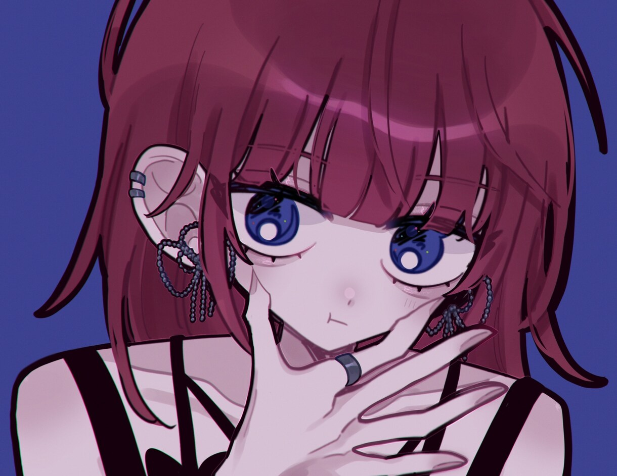 可愛いイラスト制作いたします 個性的で目を惹く！可愛くて少し仄暗いイラストを描きます！ イメージ3