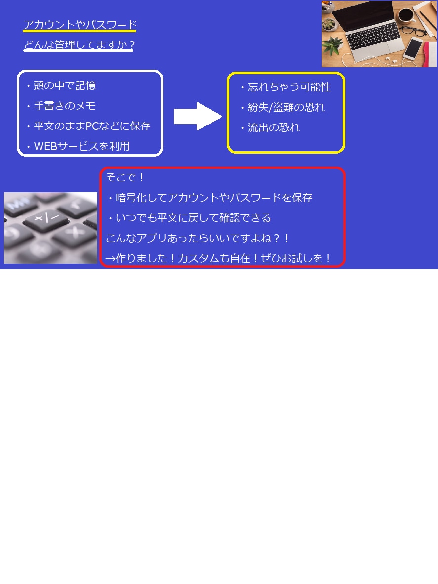 無料サンプルあり。パスワード大切に保存します 強固なシステムで、あなたの大切なパスワードを保護します。 イメージ1