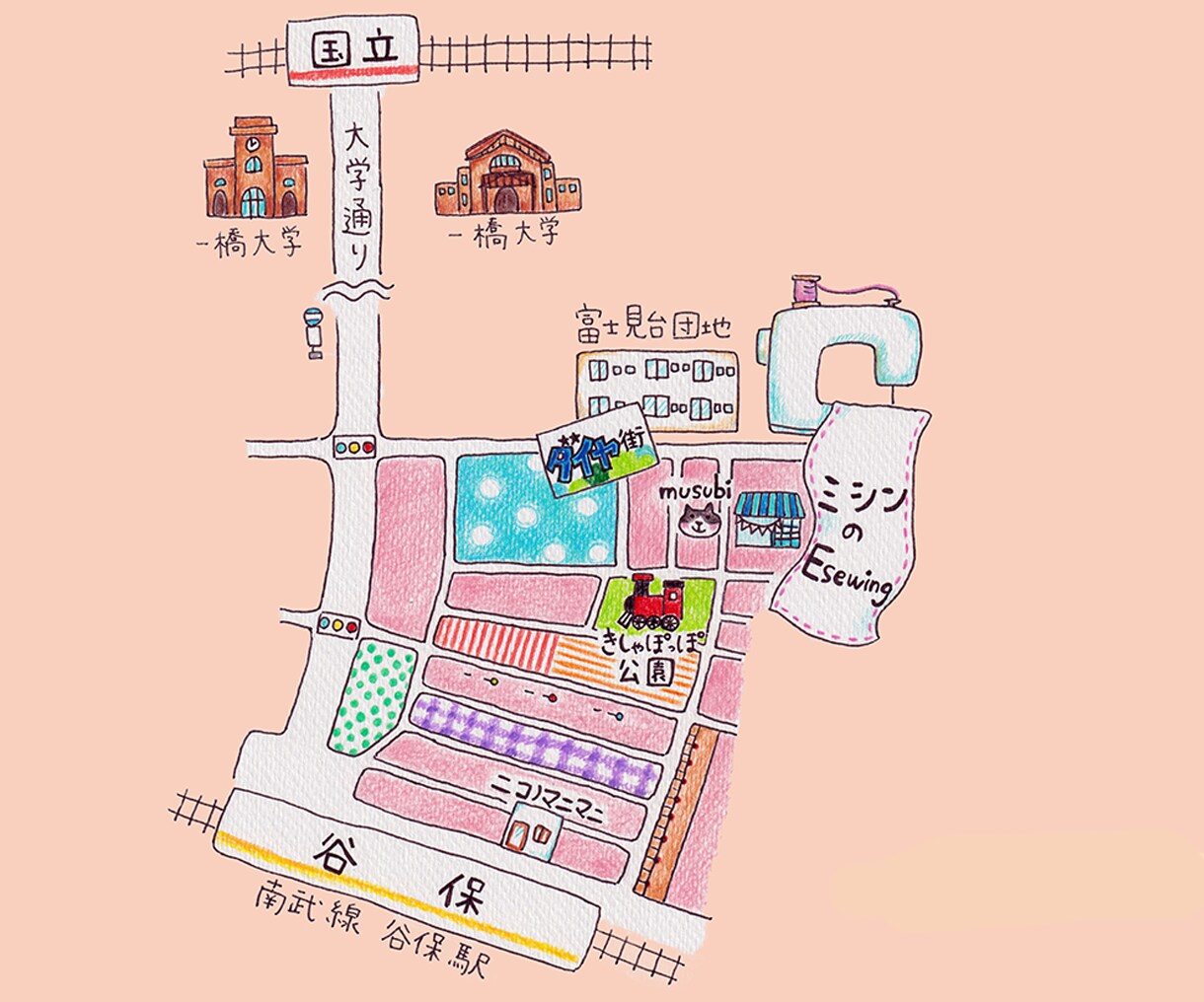 ユニークな手描きイラストMapお作りします ／イベントのMapや案内図に大活躍！ イメージ1