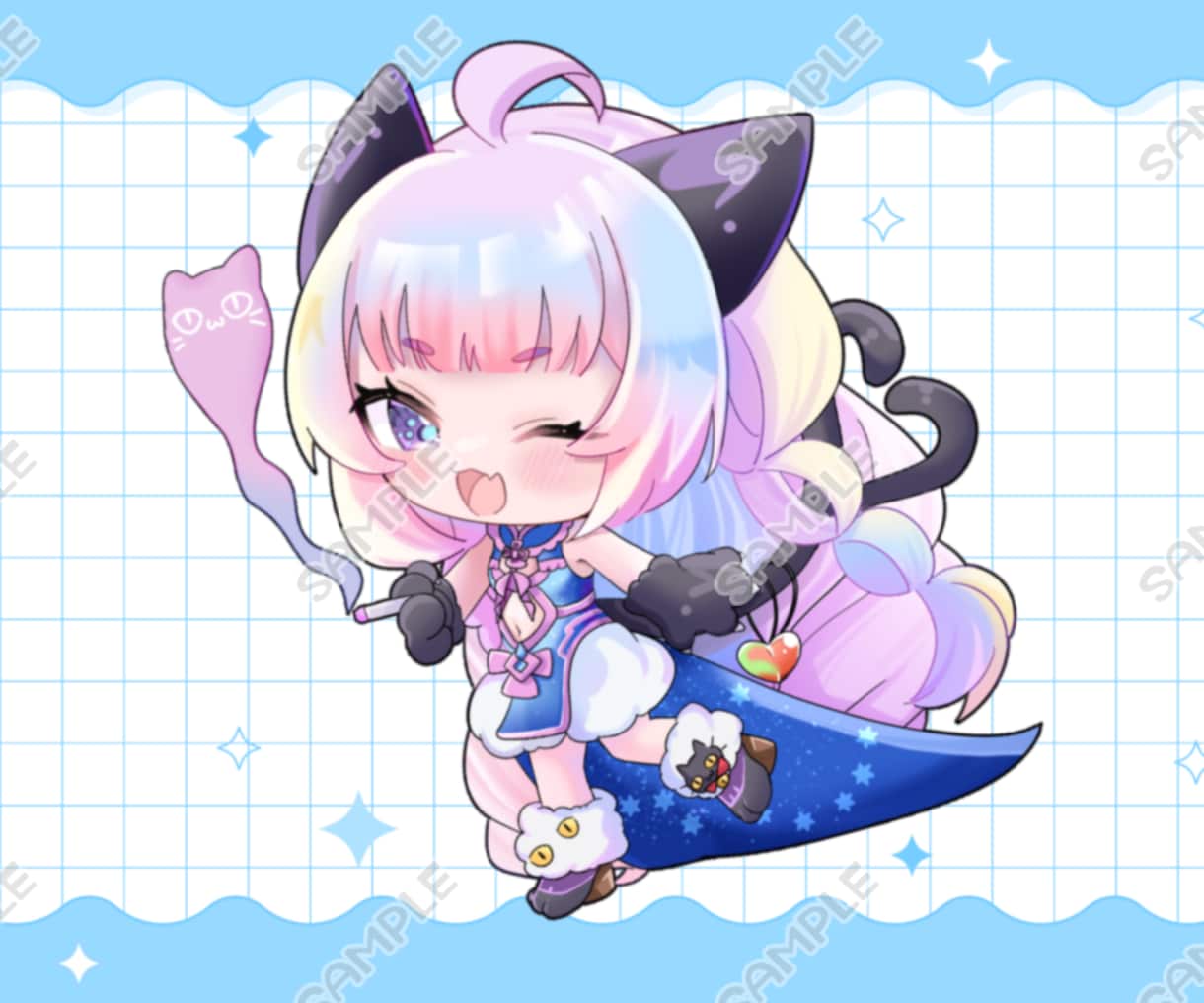 かわいいデフォルメイラストお描きします 配信/動画/グッズなどにご使用いただけます。 イメージ2