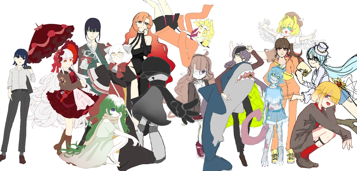 TRPG特化！差分付き立ち絵制作します 差分付き立ち絵が欲しい貴方へ、戦闘差分も◎ イメージ1