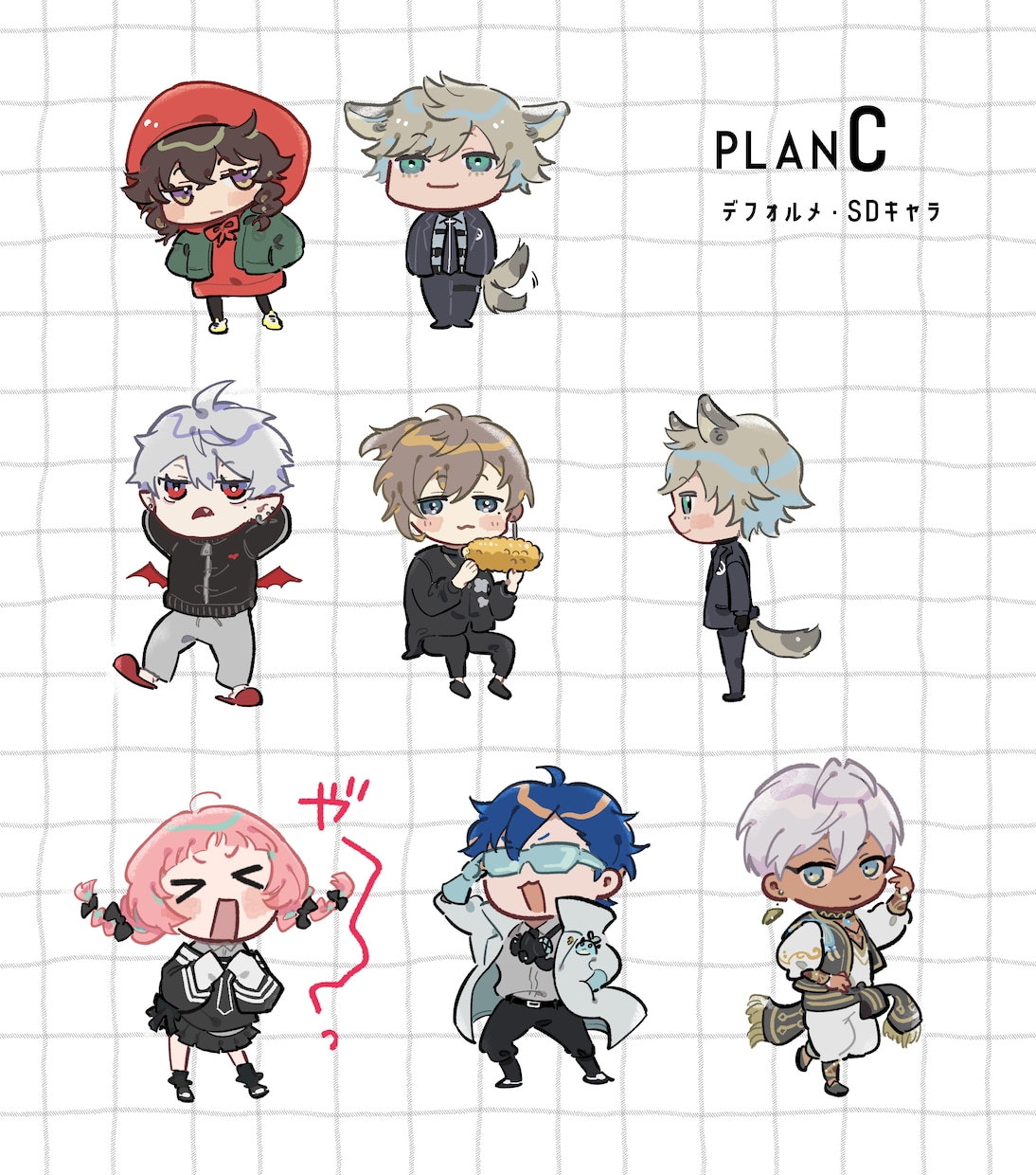 デフォルメイラスト承ります シンプルでかわいげのある絵柄です イメージ2