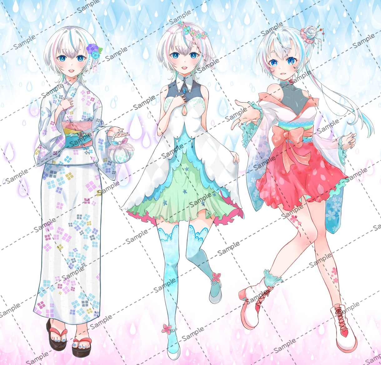 イラスト作成いたします 立ち絵・1枚絵・ファンアート・マスコット・素材 イメージ4
